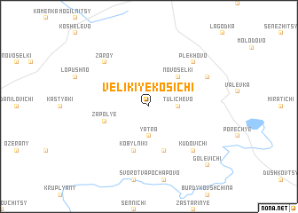 map of Velikiye Kosichi