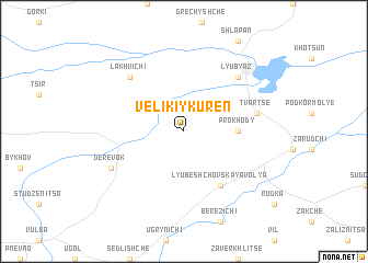 map of Velikiy Kurenʼ