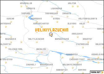 map of Velikiy Lazuchin