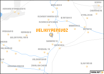 map of Velikiy Perevoz