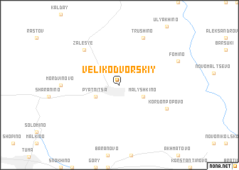 map of Velikodvorskiy