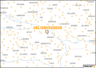 map of Veliko Kruševo