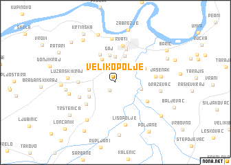 map of Veliko Polje