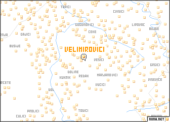 map of Velimirovići