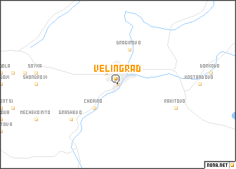 map of Velingrad