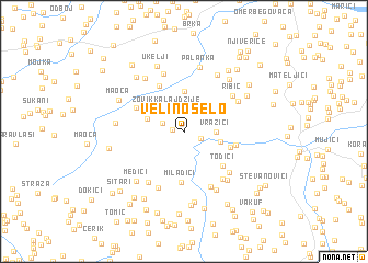 map of Velino Selo