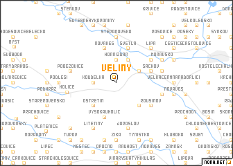 map of Veliny