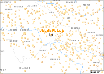 map of Velje Polje