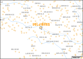 map of Velji Breg