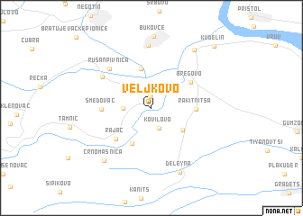map of Veljkovo
