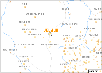 map of Veljun