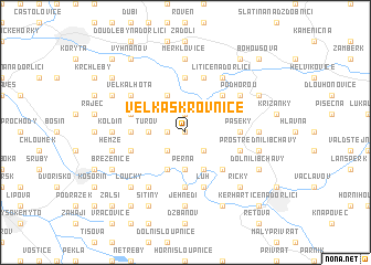 map of Velká Skrovnice