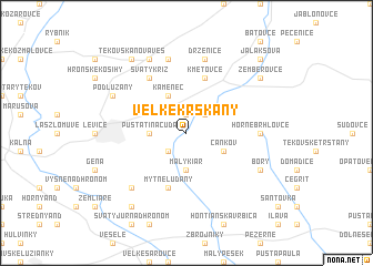 map of Veľké Krškany