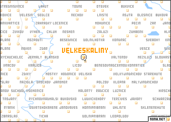 map of Velké Skaliny