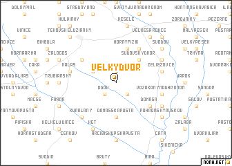 map of Veľký Dvor