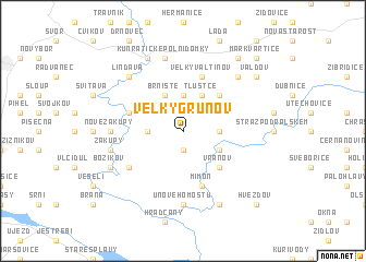 map of Velký Grunov