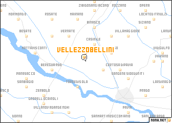 map of Vellezzo Bellini