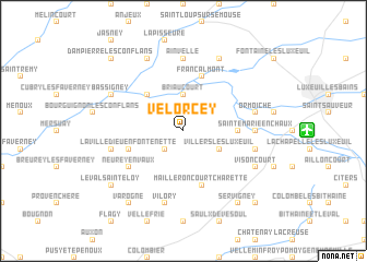 map of Velorcey