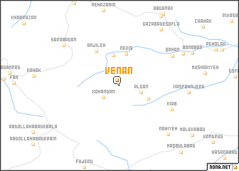 map of Venān