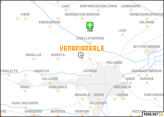 map of Venaria Reale