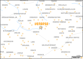 map of Venarše