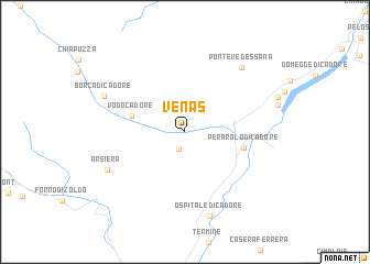 map of Venas