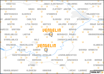 map of Vendelín