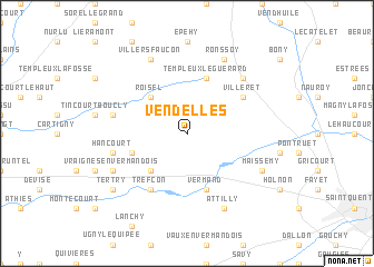 map of Vendelles