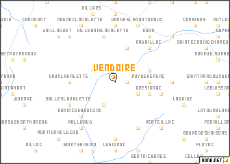 map of Vendoire