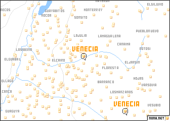 map of Venecia