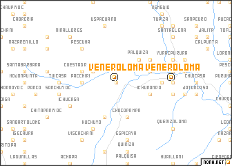 map of Venero Loma