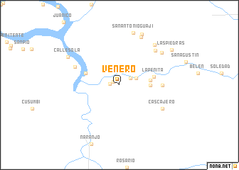 map of Venero