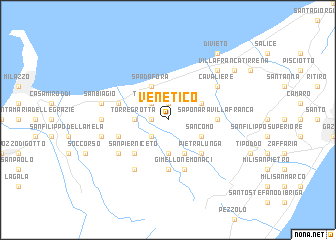 map of Venetico