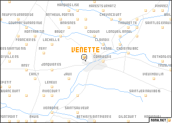 map of Venette