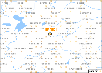 map of Veniai