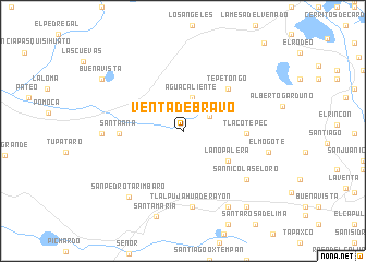 map of Venta de Bravo