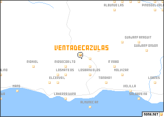 map of Venta de Cazulas