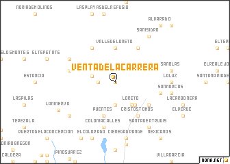 map of Venta de la Carrera