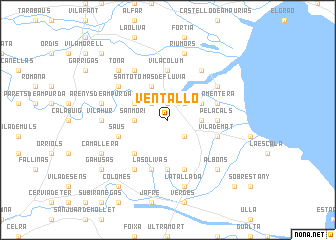 map of Ventalló