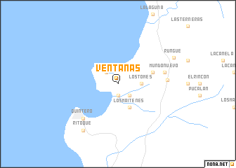 map of Ventanas