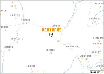 map of Ventanas