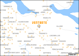 map of Vent Bate