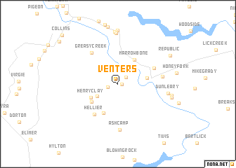 map of Venters