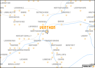 map of Venthon