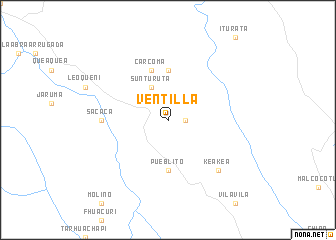 map of Ventilla
