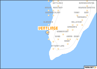 map of Ventlinge