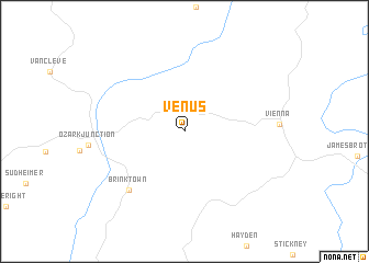 map of Venus