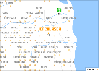 map of Venzolasca