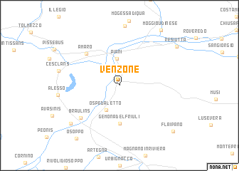 map of Venzone