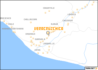 map of Veracruz Chica